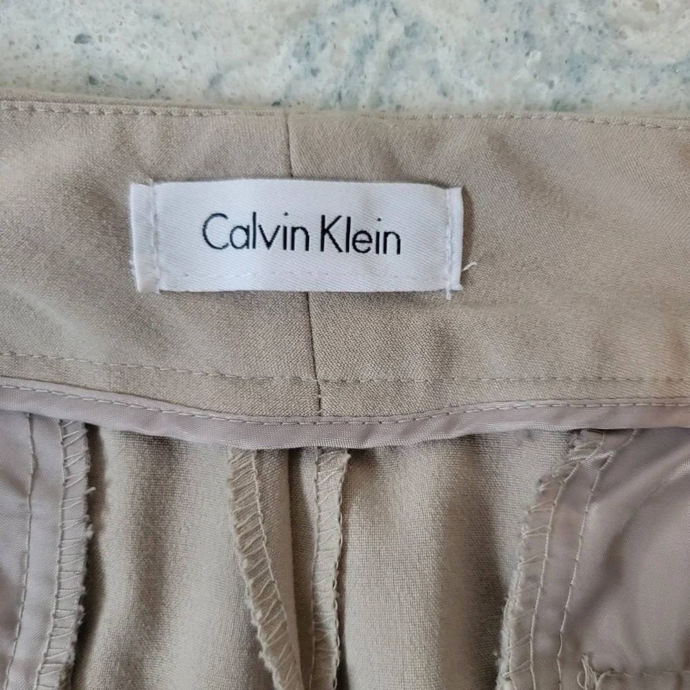 Calvin Klein Classic Fit Suit Dress Pants Tan 14 Business Work‎ Career Travel